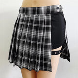 Harajuku Punk Gothic Black High Waist Black Skirts