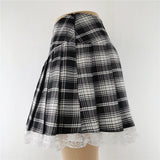 Harajuku Punk Gothic Black High Waist Black Skirts