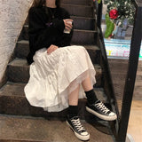 Long Tulle Midi Skirts Womens