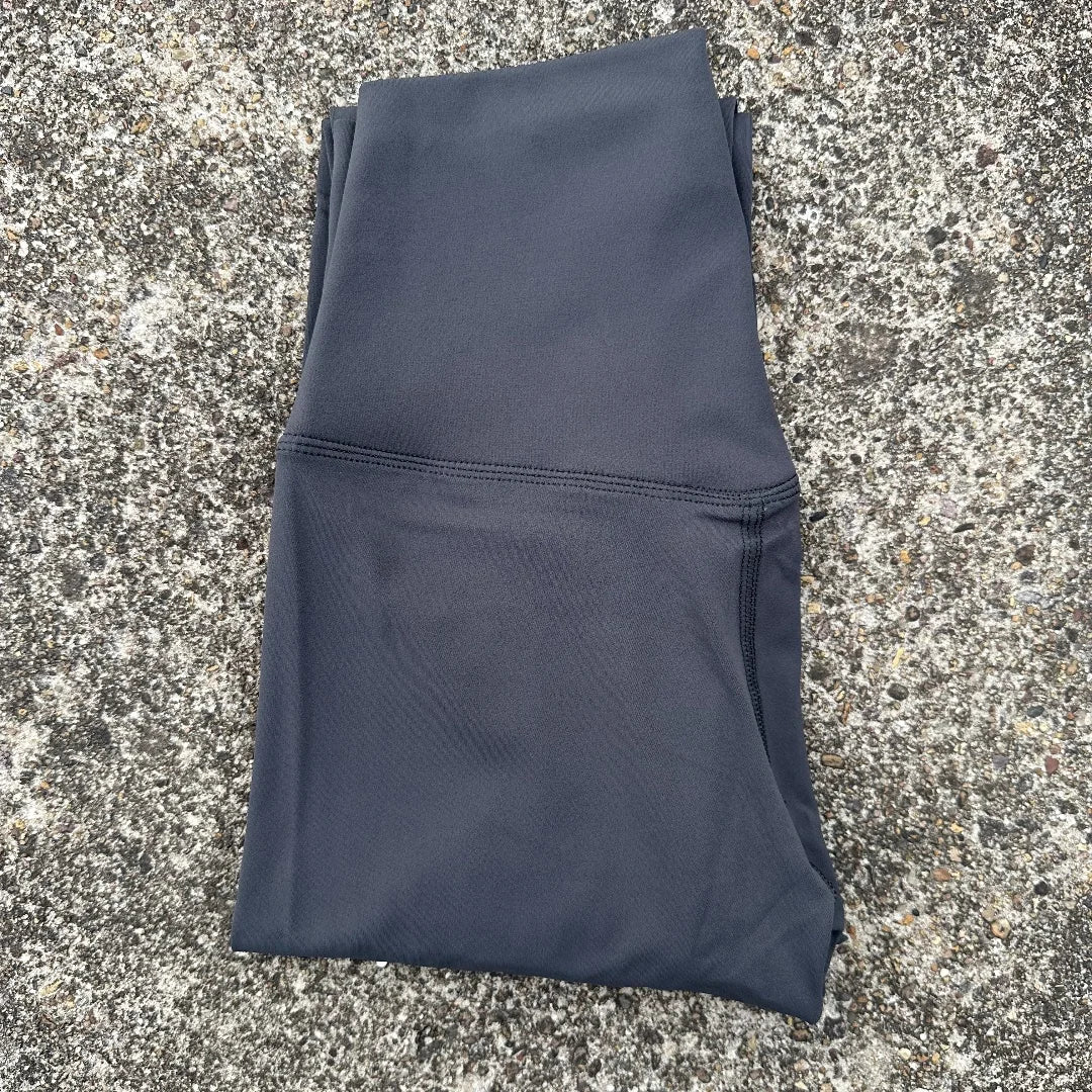 Solid Color Back Waist Pocket High Waist Yoga Legging