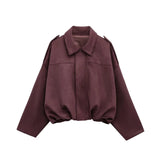 MUJER 2025 Suede Bomber Jackets for Women