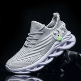 YRZL Men Sports Running Black Jogging Shoes