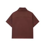 MUJER Women's Cropped Jacket Short Sleeve Varsity Jackets for Women