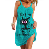Lady Trend Streetwear Women's A-line Slip Dress