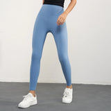 Solid Color Back Waist Pocket High Waist Yoga Legging