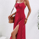 2024 Women Floral Print Spaghetti Straps