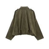 MUJER 2025 Suede Bomber Jackets for Women