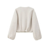 MUJER Red Zipper Bomber Jackets for Women