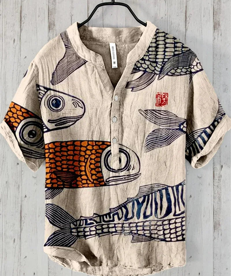 Spring and summer men's and women's shirts