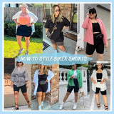 Women's High-Waisted Yoga Shorts Plus