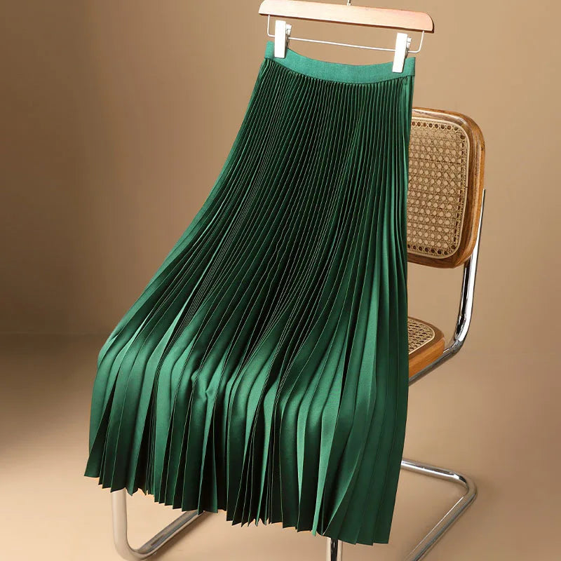 Women Vintage Midi Skirt