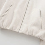 MUJER Red Zipper Bomber Jackets for Women