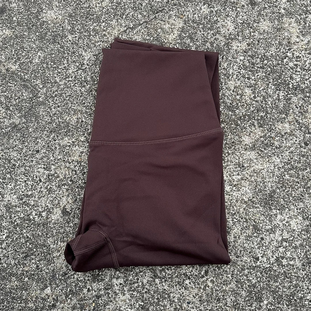 Solid Color Back Waist Pocket High Waist Yoga Legging