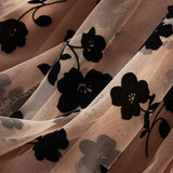 Elegant Floral Women Tulle Skirts