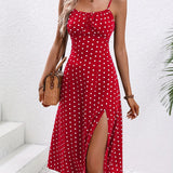 2024 Women Floral Print Spaghetti Straps