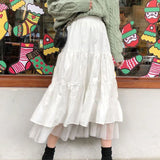 Long Tulle Midi Skirts Womens