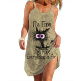 Lady Trend Streetwear Women's A-line Slip Dress