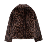 MUJER Faux Fur Coat Plush Fluffy Women's Jacket