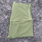 Solid Color Back Waist Pocket High Waist Yoga Legging