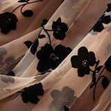 Elegant Floral Women Tulle Skirts