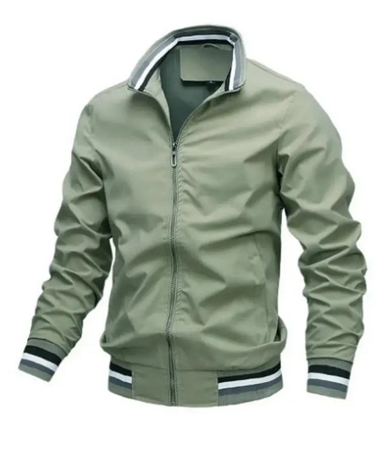 Men Windbreaker Jacket White Casual Jacket