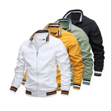 Men Windbreaker Jacket White Casual Jacket