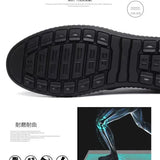 Mens PU Leather Loafers Non Slip Walking Flats