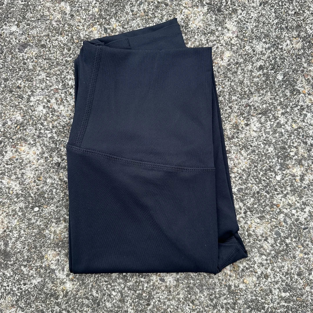 Solid Color Back Waist Pocket High Waist Yoga Legging