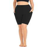 Women's High-Waisted Yoga Shorts Plus