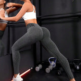 Seamless letter peach yoga pants