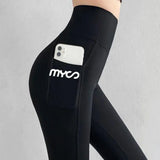 Solid Seamless Leggings With Pocket