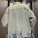 Men's Jeans Jacket Autumn Vintage Washed