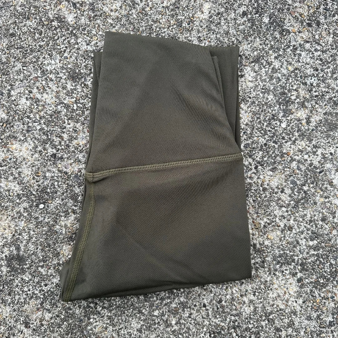 Solid Color Back Waist Pocket High Waist Yoga Legging