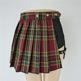 Harajuku Punk Gothic Black High Waist Black Skirts