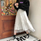 Long Tulle Midi Skirts Womens