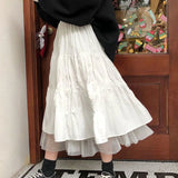 Long Tulle Midi Skirts Womens