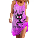 Lady Trend Streetwear Women's A-line Slip Dress