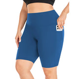 Women's High-Waisted Yoga Shorts Plus