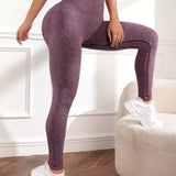 Seamless letter peach yoga pants