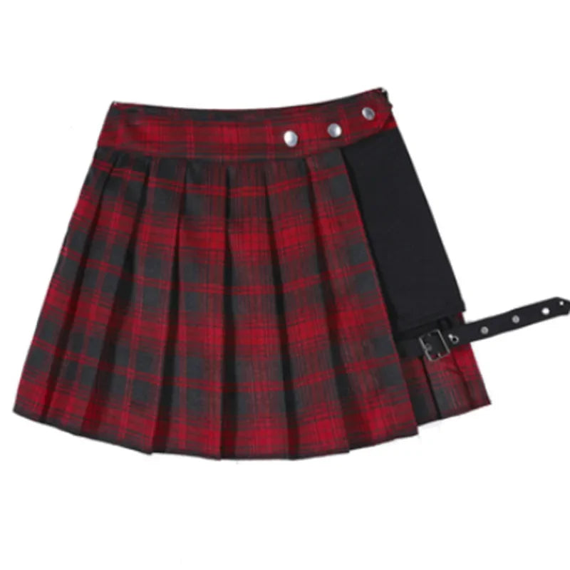 Harajuku Punk Gothic Black High Waist Black Skirts