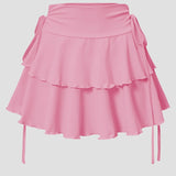 New Solid Color Skirt Women Summer Fashio