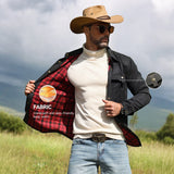 Men's Jackets Spring Flannel Lined Shirt Coat