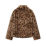 MUJER Faux Fur Coat Plush Fluffy Women's Jacket