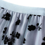 Elegant Floral Women Tulle Skirts