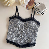 Women's Vintage Elegant French Lace Sling Fashion